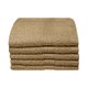 Bunty Plush 100% Cotton Face Cloth (Pebble)(Pack of 5)(450gsm)(30cm): 