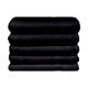 Bunty Plush 100% Cotton Bath Mat (Jet Black)(Pack of 5)(750gsm)(50 x 80cm): 