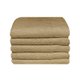 Bunty Plush 100% Cotton Terry Fringe Guest Towel (Pebble)(Pack of 5)(380gsm): 