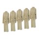 Bunty Plush 100% Cotton Shawl-Collar Terry Bathrobe (Birch)(Pack of 5)(450gsm): 