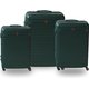 Roller Luggage Trolley Bag - Forest Green (3 Piece) (Hard Plastic) - Only Available to deliver to Major Cities: 