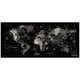 Iconix Full Desk Gaming & Office Mouse Pad (World Wide Map)(XL): 