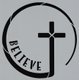 Believe - 15x15cm - stencil: 