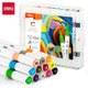 Deli Acrylic Markers (12 Colours): 