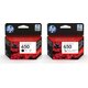 HP 650 Black and Tri Colour Combo Pack Ink Cartridge: 