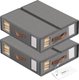 Chenshia 2pc Bed Sheet Organiser Set Foldable Linen Closet Organizer: 