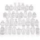 Chenshia 33Pc Glass Vase Set, Mini Vintage Clear Flower Bud Vases: 