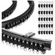Chenshia 3mCurtain Rail Track, Bendable Ceiling Mount Single Curtain Track - Black: 