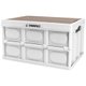 Deli Folding Storage Box 30L/41.5x28.5x23CM - White: 