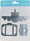 Kamei Cutting Dies - Travel Suitcase and Planes: 