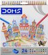 DOMS Colouring Pencils (24 Piece + Sharpener): 