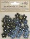 Little Birdie Elira Handmade Flowers - Vintage Blue (30 Piece): 