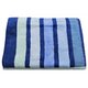 Beach Towel - 100% Cotton - Banded Blue - Pack of 1: 