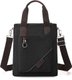 Black,Casual Canvas Men's Bag Fashionable Shoulder Crossbody Bag Simple: 