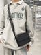 Black,Casual Commuter Men's Crossbody Bag Fashionable Small Square Bag: 