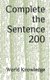 Complete the Sentence 200 (Paperback): World Knowledge