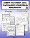 Achieve the Common Core - Teaching Math Standards in Kindergarten: Part 1 of 2: Creative activities/centers/work stations that...