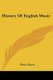 History Of English Music (Paperback): Henry Davey