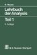 Lehrbuch Der Analysis - Teil 1 (German, Paperback, 11th 11. Aufl. 1990 ed.): Harro Heuser