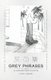 Grey Phrases - An Illustrated Poetry Collection (Paperback): Yifei Wang