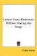 Letters from Khartoum Written During the Siege (Paperback): Frank Power