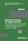 Functional Analysis and Approximation - Proceedings of the Conference held at the Mathematical Research Institute at...