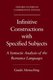 Infinitive Constructions with Specified Subjects - A Syntactic Analysis of the Romance Languages (Hardcover): Guido Mensching