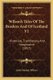 Wilson's Tales Of The Borders And Of Scotland V1 - Historical, Traditionary, And Imaginative (1857) (Paperback): John...