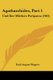 Agatharchides, Part 1 - Und Der Mittlere Peripatos (1901) (German, Paperback): Emil August Wagner