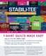 Stabili-TEE (R) Fusible Interfacing 60" x 72" pack - T-Shirt Quilts Made Easy: 