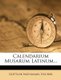 Calendarium Musarum Latinum... (Paperback): Gottlob Nathanael Fischer