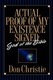 Actual Proof of My Existence signed - God of the Bible (Paperback): Don Christie