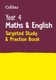 Year 4 Maths and English KS2 Targeted Study & Practice Book - Ideal for Use at Home (Paperback): Collins Ks2