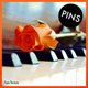 PINS - Piano Versions (Orange Splatter) - Orange Splatter (Vinyl record): Pins