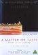 A   Matter of Taste: Serving Up Paul Liebrandt (DVD): Rachel Mills, Alan Oxman, Sally Rowe, Ronan Killeen, Paul Liebrandt