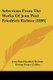 Selections From The Works Of Jean Paul Friedrich Richter (1898) (Paperback): Jean Paul Friedrich Richter