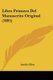 Libro Primero Del Manuscrito Original (1895) (Spanish, Paperback): Anello Oliva
