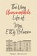 The Very Unremarkable Life Of Mrs. Etty Bloom (Paperback): Talya Jankovits
