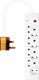 Ultra-Link Ultra-Power 16A High Surge 8-Way  Multi Plug (White): 