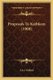 Proposals To Kathleen (1908) (Paperback): Lucy Clifford