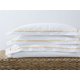 Rey's Fine Linen - Premium Collection - Oxford Gold Satin Stitch Pillow Cover Set - 30 Pc Pack, King: 