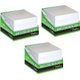 Treeline 95 x 95mm White Memo Cube Boxed - 3 Boxes of Note Paper: 