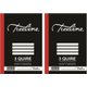 Treeline 3 Quire A4 Counter Book 288pg - Feint & Margin | Pack of 2: 