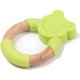Wood Teether Green Frog: 