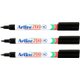 Artline EK700 Fine Permanent Marker (Black) - Pack of 3: 