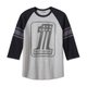 Men's #1 3/4 Raglan Tee - Colorblock - L: 