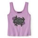 Rose & Thorn Bling Lace Trim Tank - 2XL: 