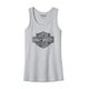 Women's Bar & Shield Tank - Light Grey Heather - XL: 