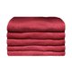 Bunty Plush 100% Cotton Bath Towel (Red Pear)(Pack of 5)(450gsm)(70 x 130cm): 
