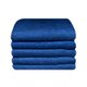 Bunty Plush 100% Cotton Terry Fringe Guest Towel (Estate Blue)(Pack of 5)(380gsm): 